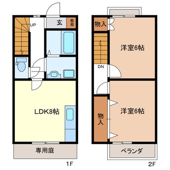 間取図 エルメゾネット