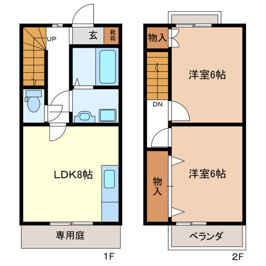 間取図 エルメゾネット