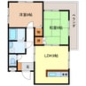 ガーデンクレスト 2LDKの間取り