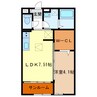 コンフォース　コート 1LDKの間取り