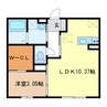 コンフォース　コート 1LDKの間取り