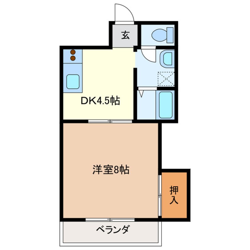 間取図 メゾン ド アサヒ