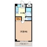 エスポワール 1Kの間取り