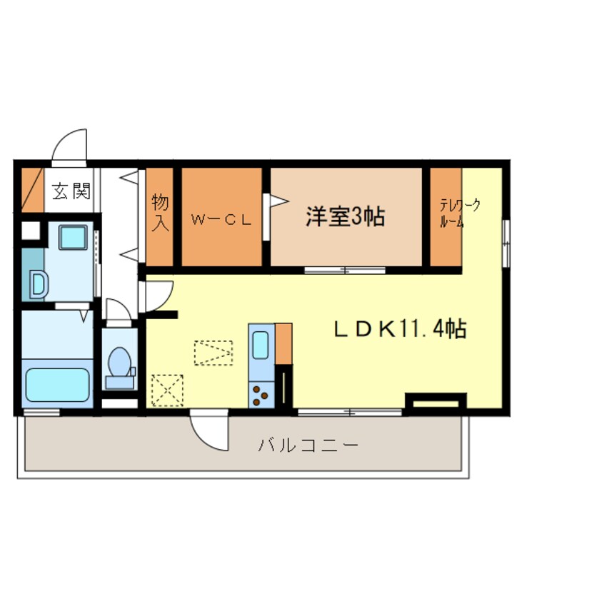 間取図 D-room SkyⅡ