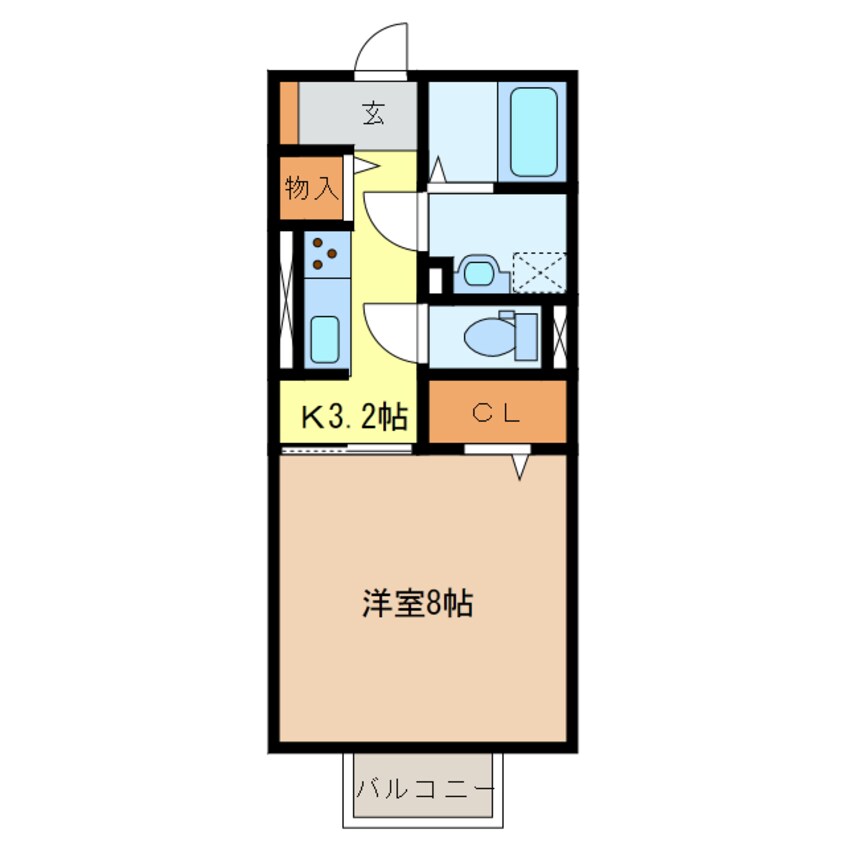 間取図 ラルーチェ上浜