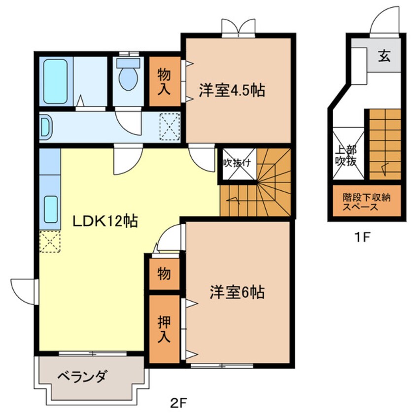 間取図 カ－サデュオ