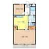 マンションメルヘン 2DKの間取り