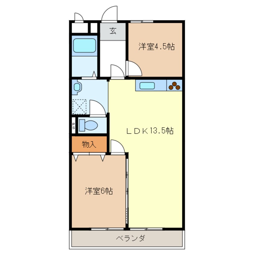 間取図 マンションメルヘン