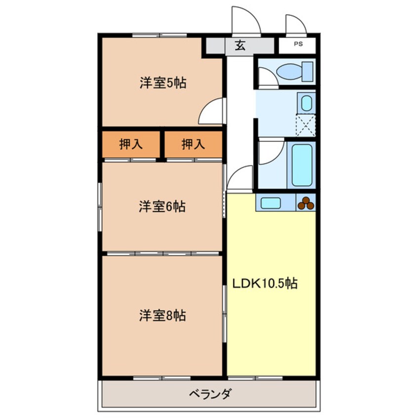 間取図 島崎ハイツ