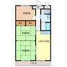 島崎ハイツ 3LDKの間取り