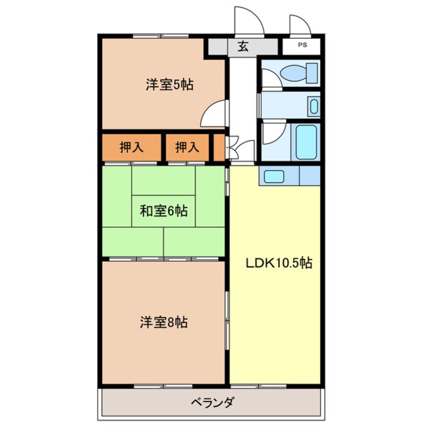 間取図 島崎ハイツ