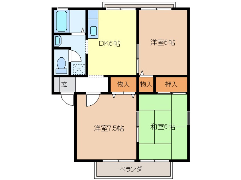 間取図 セジュールMONPA　Ⅰ