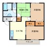 アビタシオン　シードⅠ 3DKの間取り