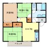 アビタシオン　シードⅠ 3DKの間取り