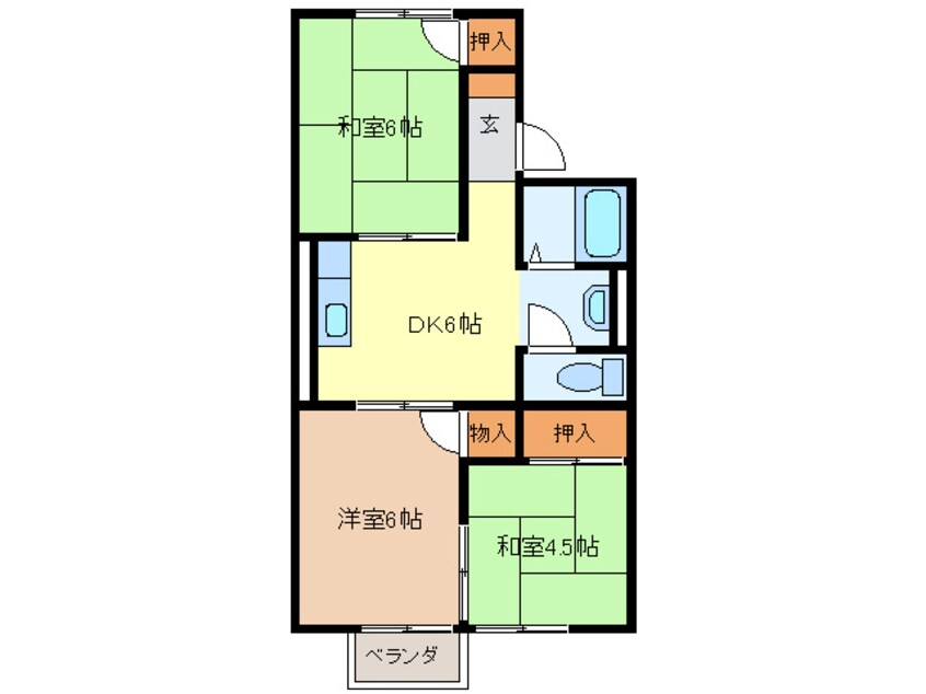 間取図 コーポファミリー