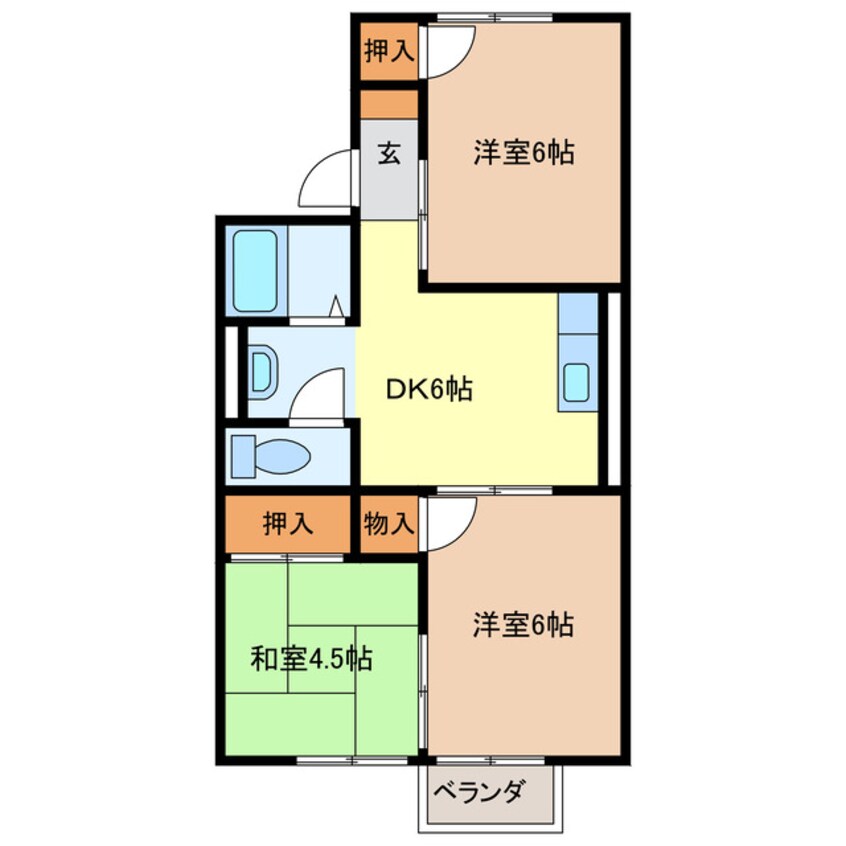 間取図 コーポファミリー