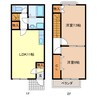 グランビュー桜ヶ丘 2LDKの間取り