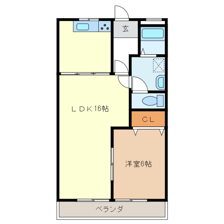 間取図 ダイアナポリス桜橋