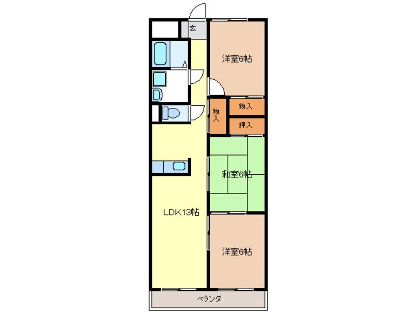 間取図 メゾンドゥール　Ⅱ