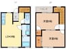 メゾンプレージュ 2LDKの間取り