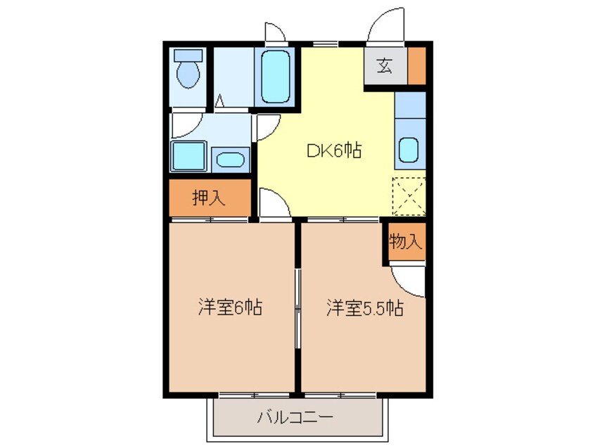 間取図 コーポサンアクティブ