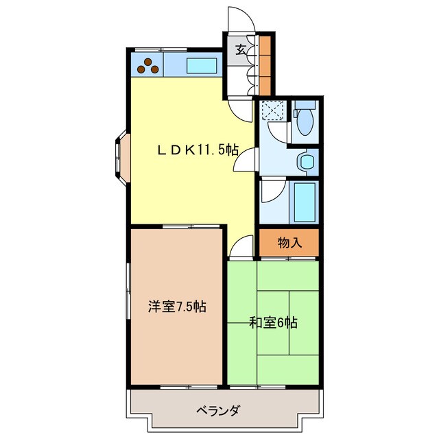 間取り図 グリーンハイツ大谷