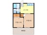 コーポ新町 2DKの間取り