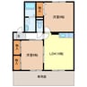 セジュールＫ３ 2LDKの間取り