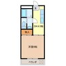 江戸橋ロイヤルハイツ 1DKの間取り