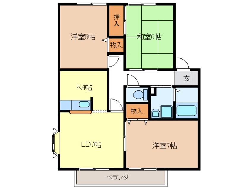 間取図 シャンブル南が丘