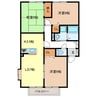 シャンブル南が丘 3LDKの間取り