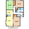 シャンブル南が丘 3LDKの間取り