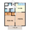 さつき荘 2Kの間取り