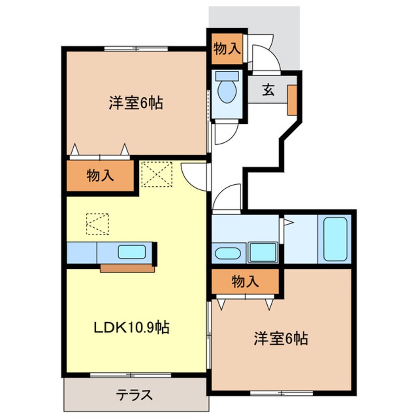 間取図 サンライトＭ・Ｋ