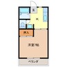 サニイプレイスレジデンス 1Kの間取り