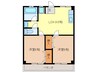 津IN COURT練木 2LDKの間取り