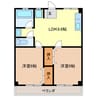津IN COURT練木 2LDKの間取り
