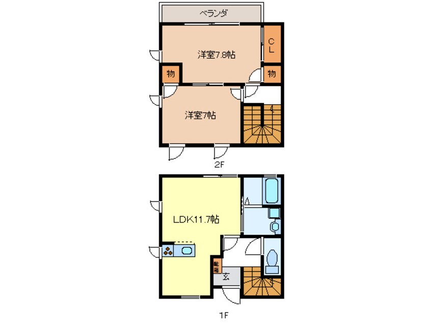 間取図 プレタメゾン壱号館