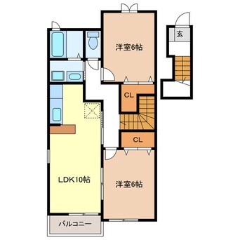 間取図 メゾン　ラルゴ　