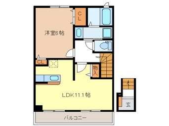 間取図 カーサ・ブリーズＢ棟