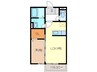 シャルマン高茶屋 1LDKの間取り