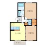 プレミール ボヌール 2DKの間取り