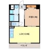 塔世西裏ＭＳビル 1LDKの間取り