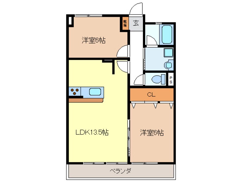 間取図 グリーンハイツ２