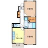 アウローラ 2DKの間取り