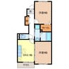 アウローラ 2DKの間取り
