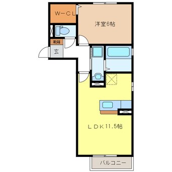 間取図 プロシード上浜　A棟