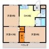 ハイツ伊吹 3DKの間取り
