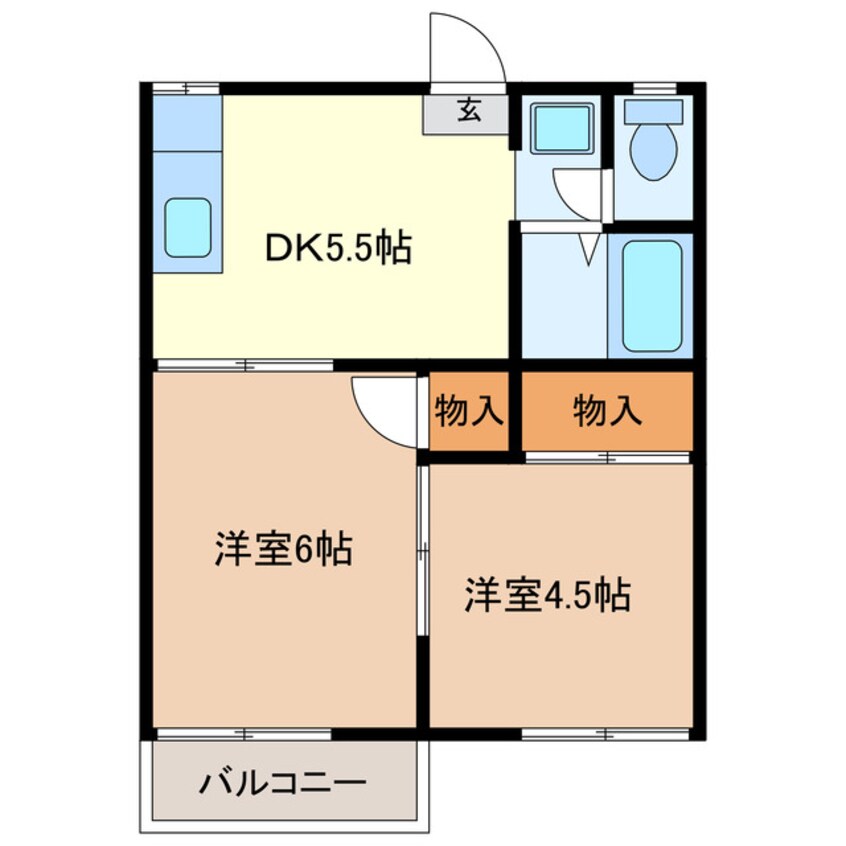 間取図 Cerezo（ｾﾚｯｿ）Ａ棟