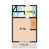 コーポ伊吹C 1Kの間取り